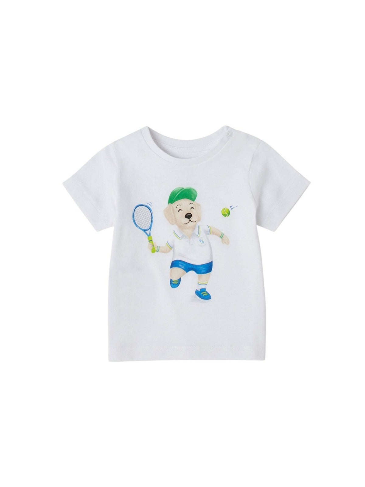 T-shirt cachorro tenistas Branco (Branco)  para Bebé Menino - Mayoral