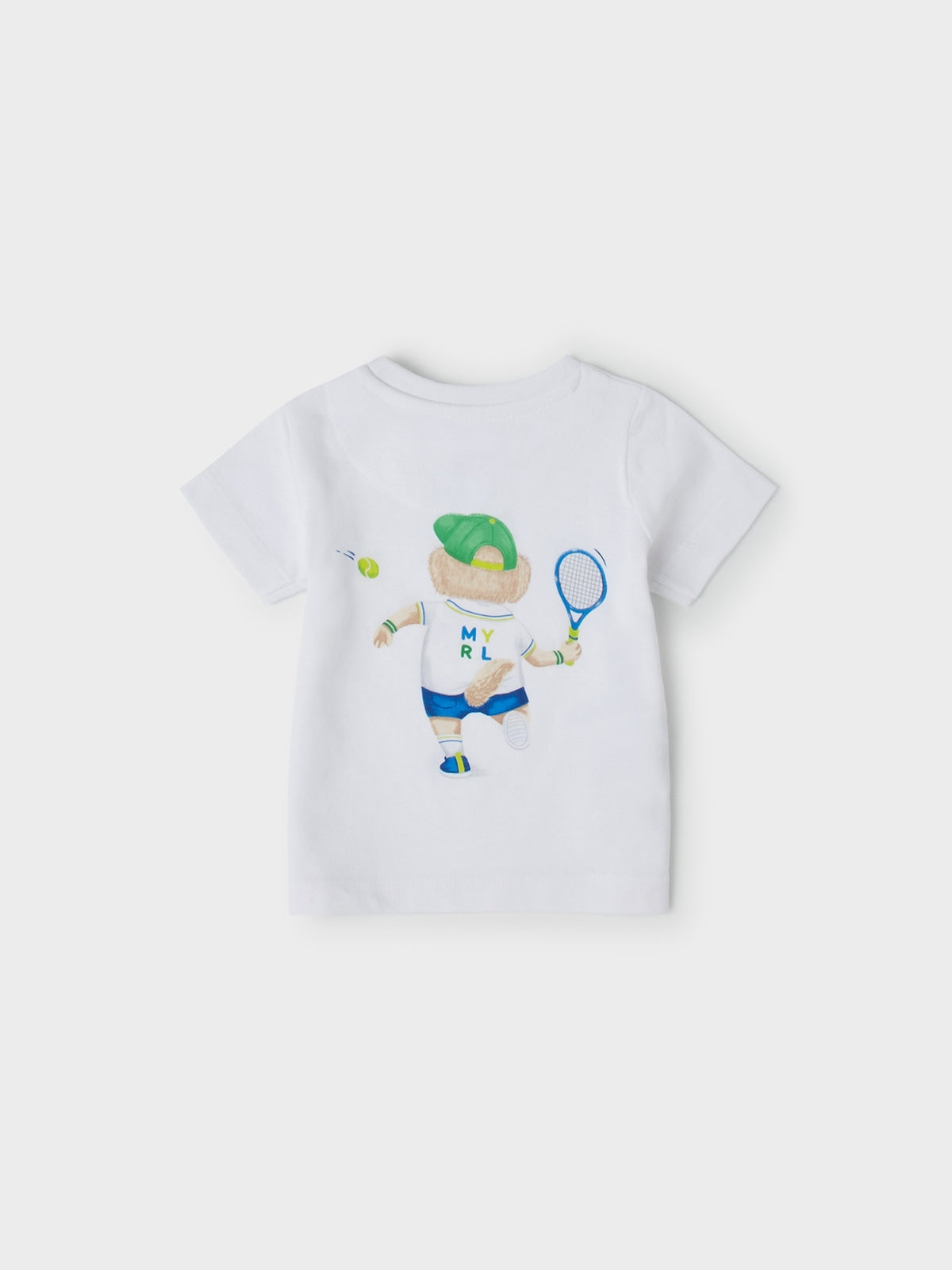T-shirt cachorro tenistas Branco (Branco)  para Bebé Menino - Mayoral