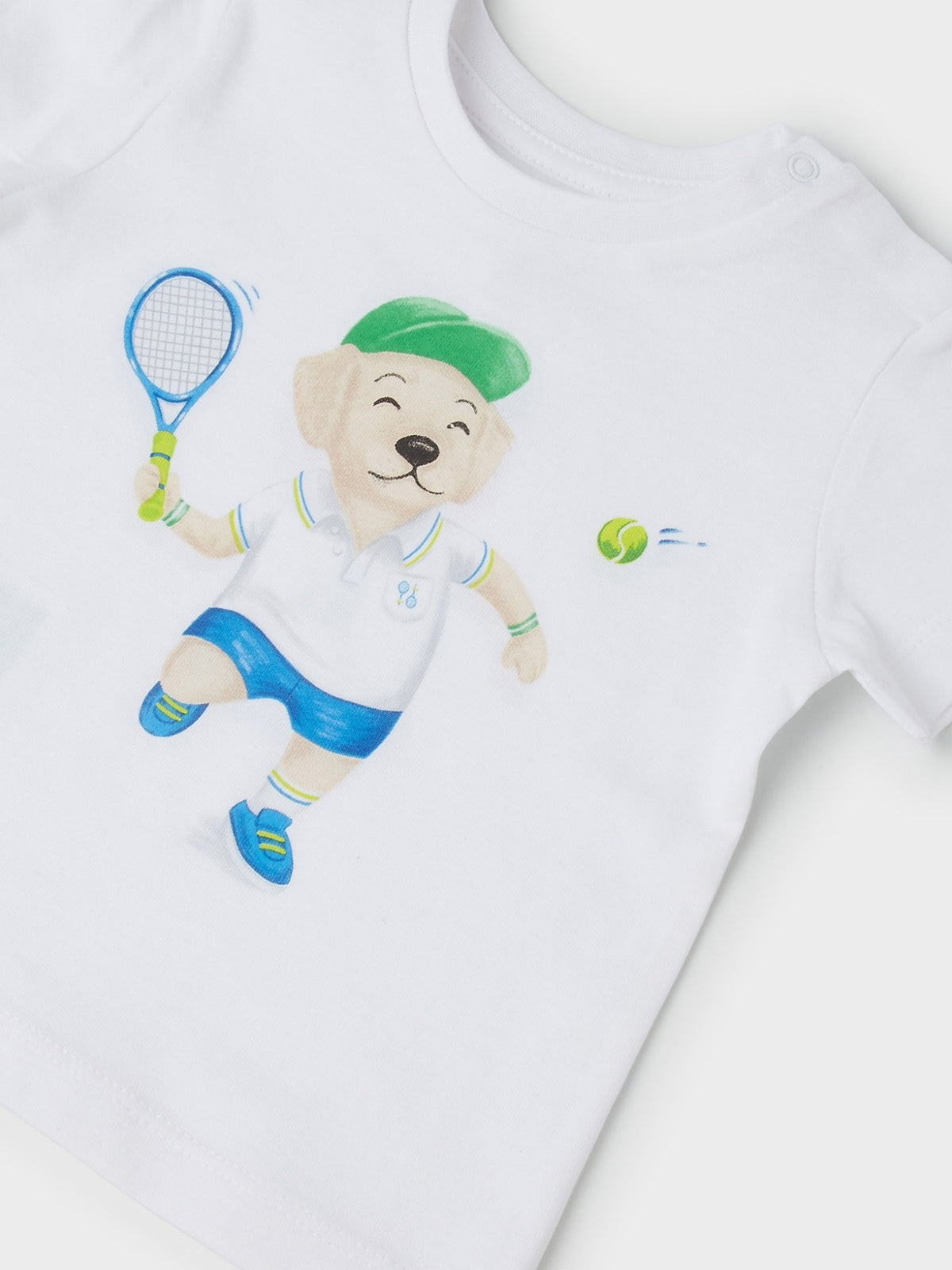 T-shirt cachorro tenistas Branco (Branco)  para Bebé Menino - Mayoral