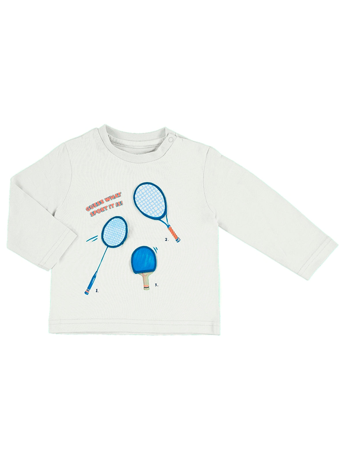 t-shirt m/comp. play rsquetes Branco (Branco)  para Bebé Menino - Mayoral