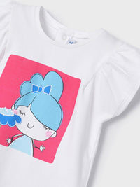 Camiseta m/curta boneca Fúcsia (Fúcsia)  para Bebé Menina - Mayoral
