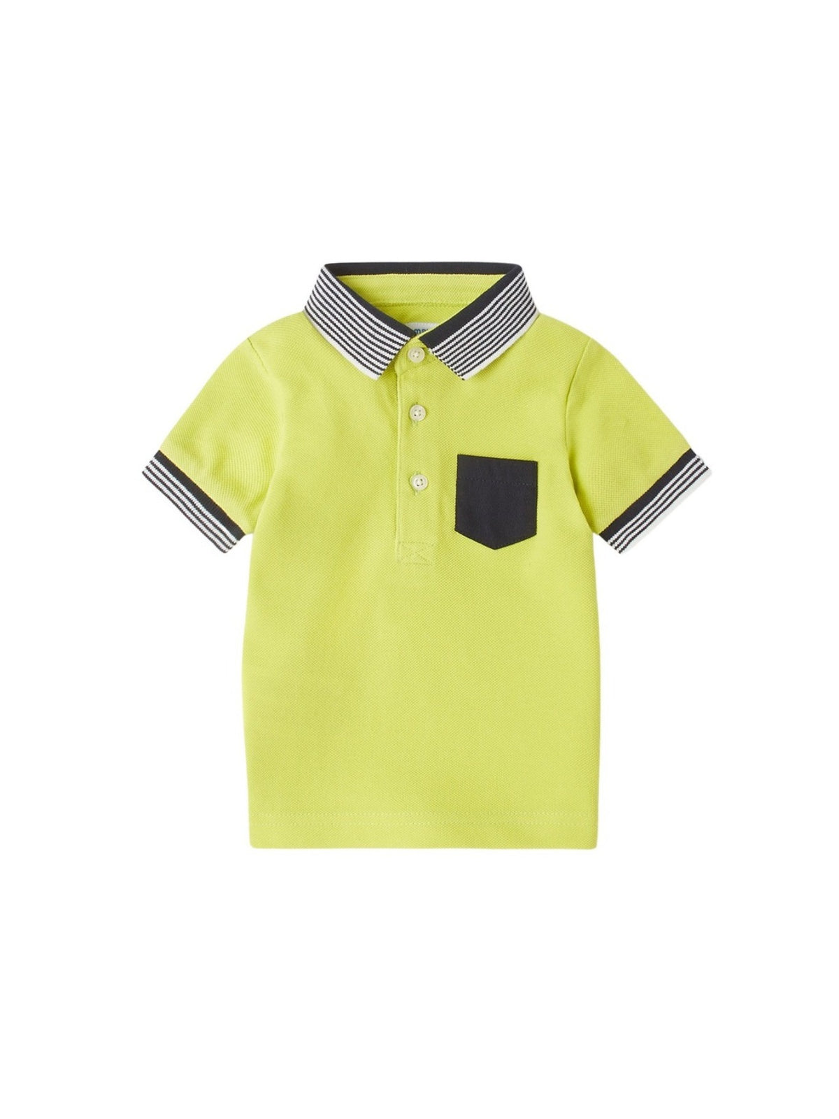 Polo m/curta liso detalhes Lima (Verde Alface)  para Bebé Menino - Mayoral