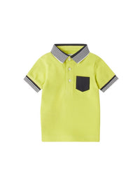 Polo m/curta liso detalhes Lima (Verde Alface)  para Bebé Menino - Mayoral