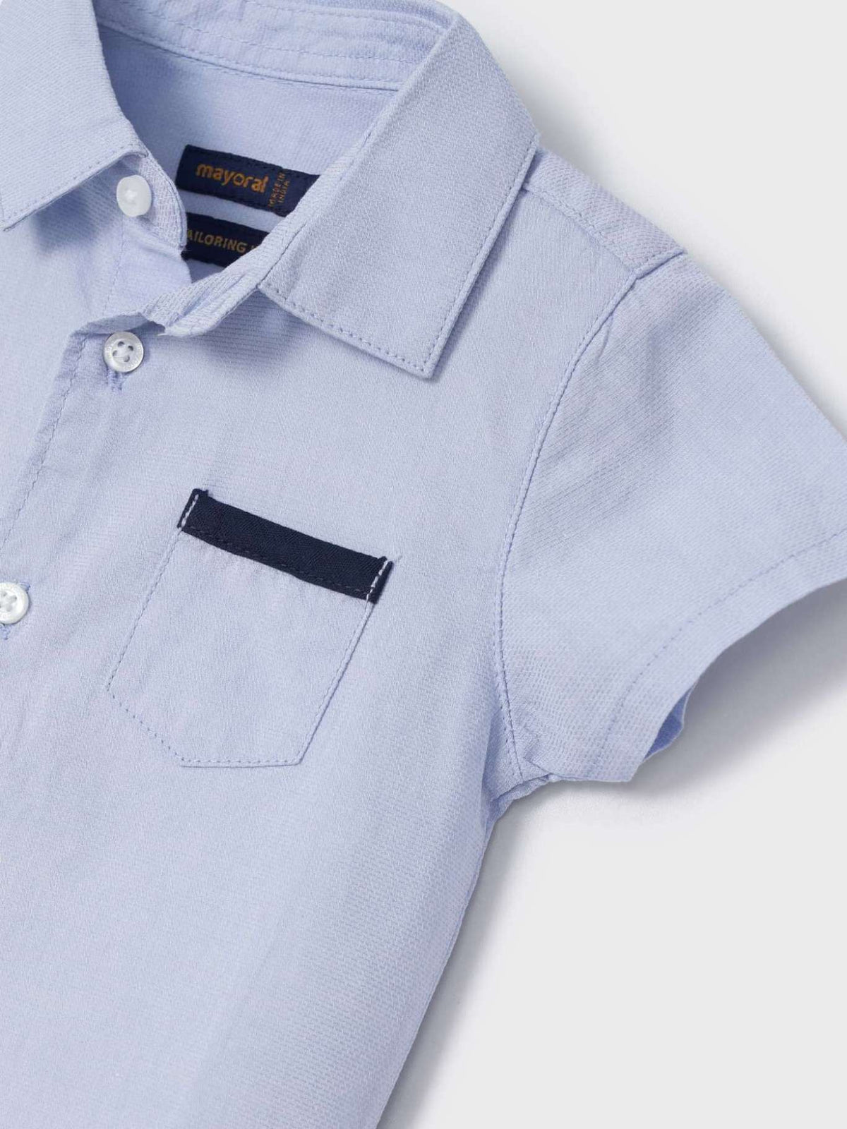 Camisa m/curta clássica Celeste (Celeste)  para Bebé Menino - Mayoral
