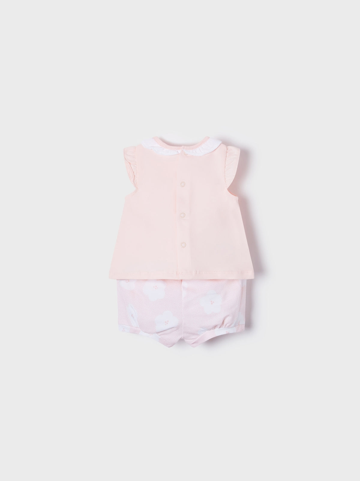 Conj. malha 4 peças curtas Rosa baby (Rosa Bébé)  para Bebé Menina - Mayoral