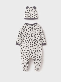 Fato bebé com gorro Lunar vig (Cinza)  para Bebé Menino - Mayoral
