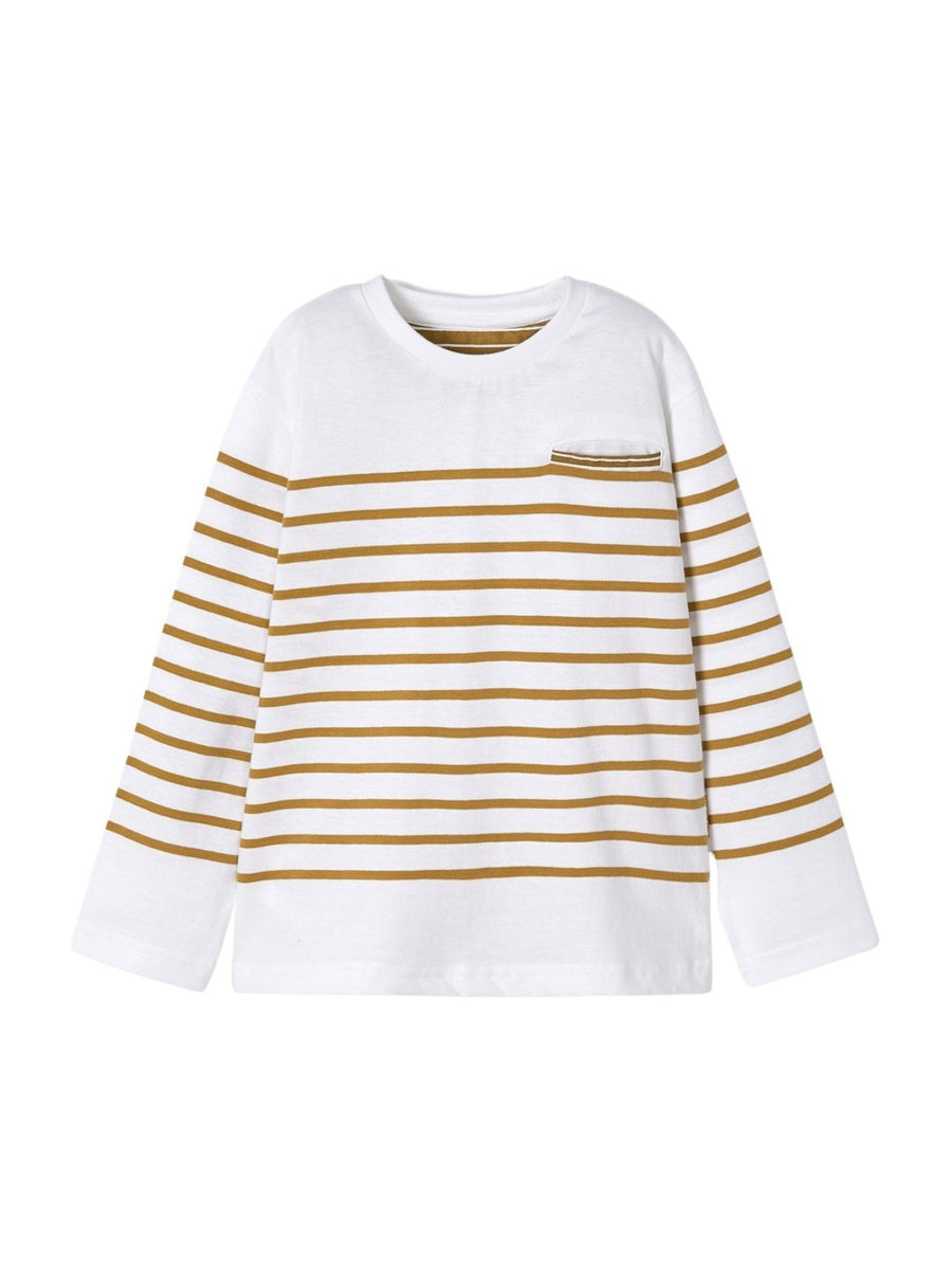 Camiseta riscas Caramelo (Bege)  para Menino - Mayoral