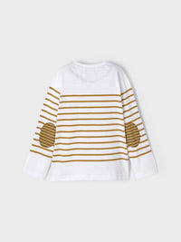 Camiseta riscas Caramelo (Bege)  para Menino - Mayoral