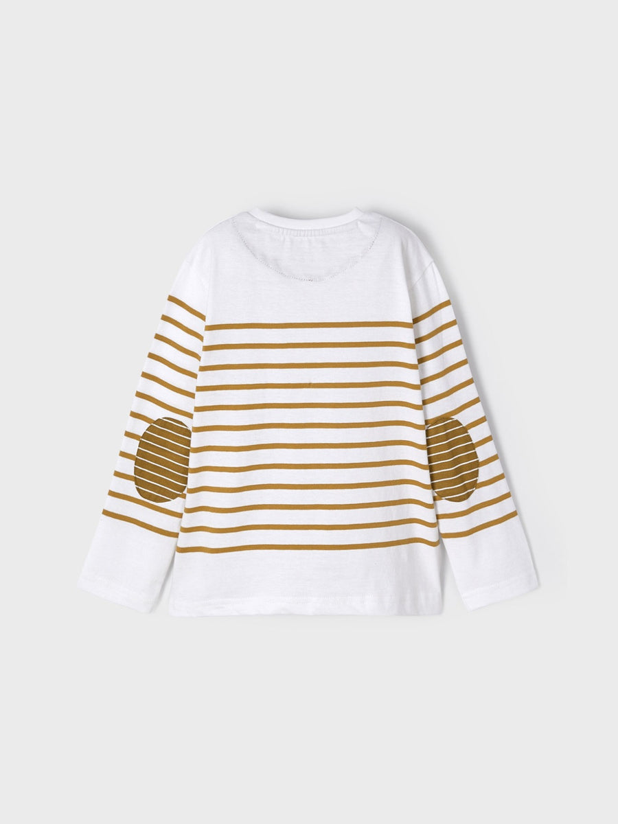 Camiseta riscas Caramelo (Bege)  para Menino - Mayoral