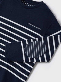 Camiseta riscas Marinho (Marinho)  para Menino - Mayoral