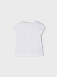 Camiseta manga curta Branco (Branco)  para Menina - Mayoral