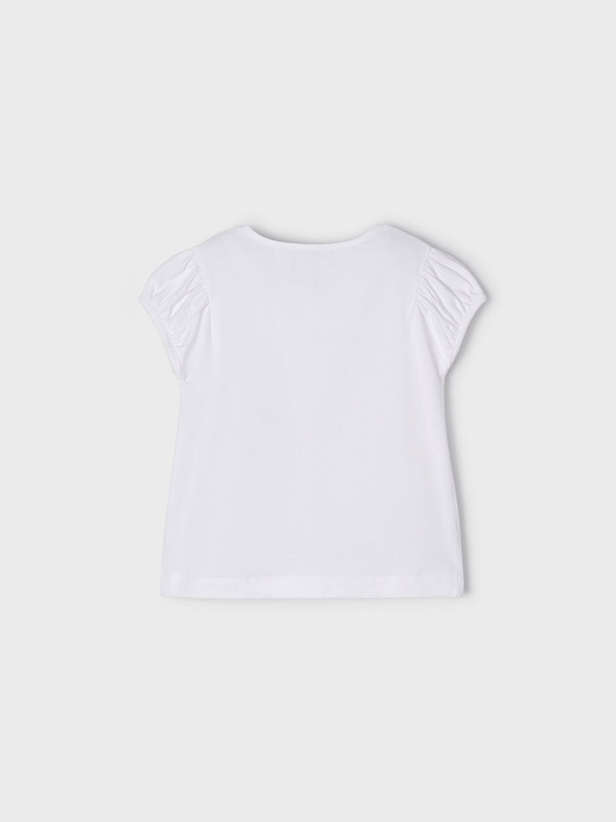 Camiseta manga curta Branco (Branco)  para Menina - Mayoral