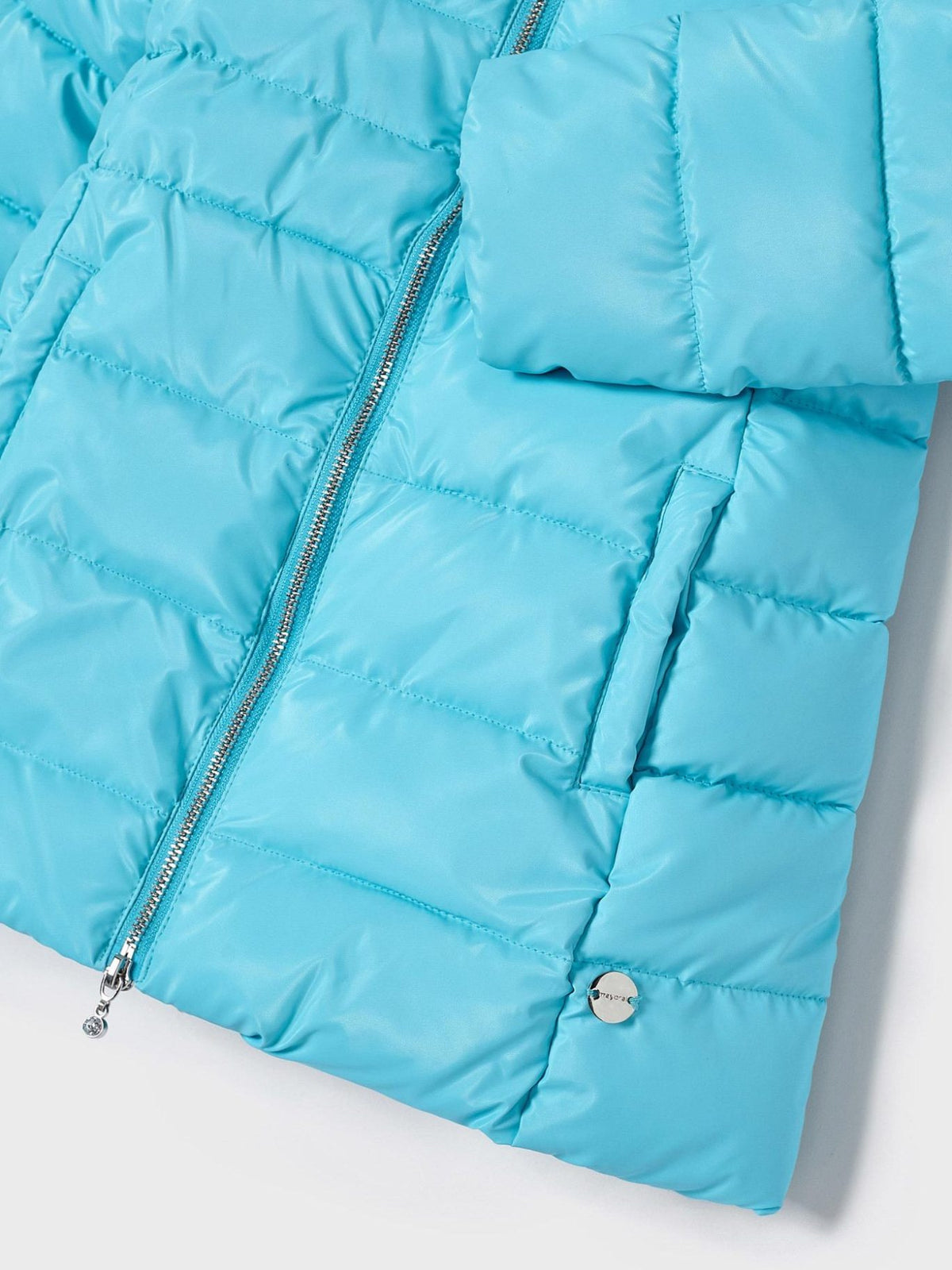 Parka acolchoada Turquesa (Turquesa)  para Menina - Mayoral