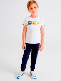 Calça felpa "scl" Marinho (Marinho)  para Menino - Mayoral