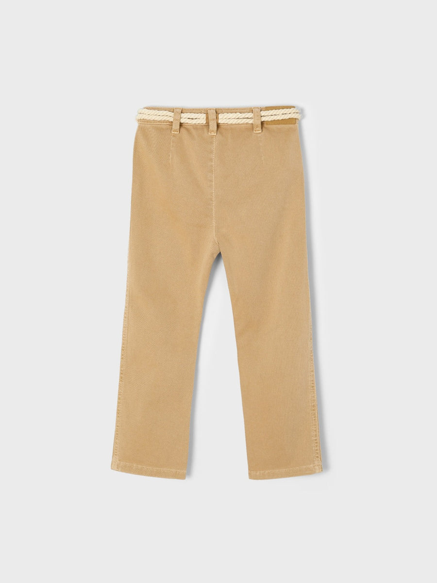 Calça com cinto Camel (Bege)  para Menina - Mayoral