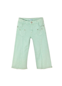 Calça straight cropped Azul jade (Verde Água)  para Menina - Mayoral