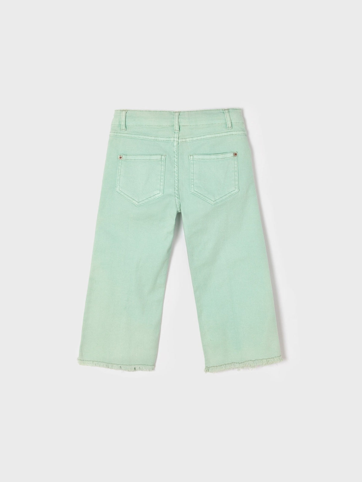 Calça straight cropped Azul jade (Verde Água)  para Menina - Mayoral