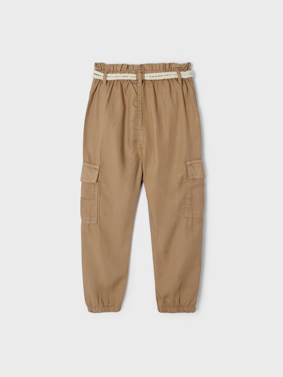Calça fluida Camel (Bege)  para Menina - Mayoral