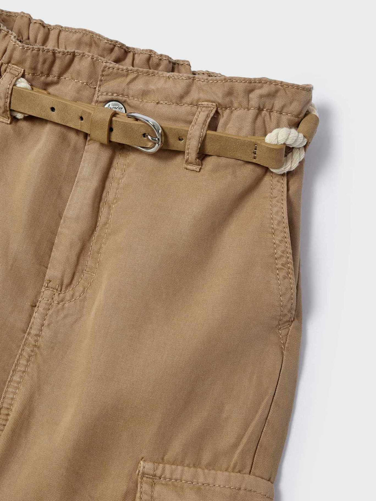 Calça fluida Camel (Bege)  para Menina - Mayoral