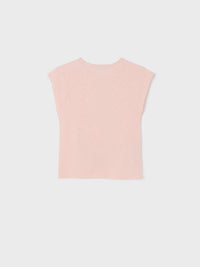 Camiseta m/cta gráfica Nude (Rosa Bébé)  para Menina - Mayoral