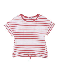 Camiseta riscas Rosa claro (Rosa Bébé)  para Menina - Mayoral