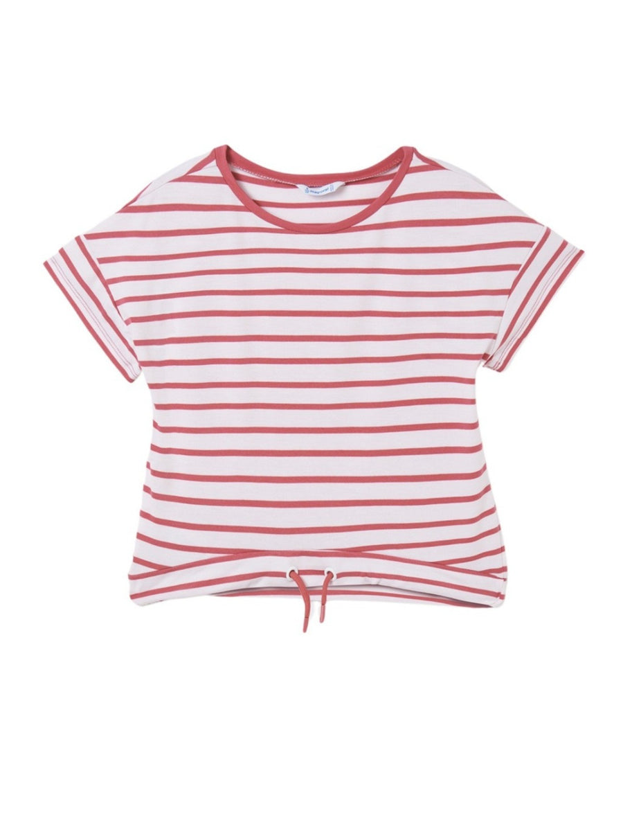 Camiseta riscas Rosa claro (Rosa Bébé)  para Menina - Mayoral
