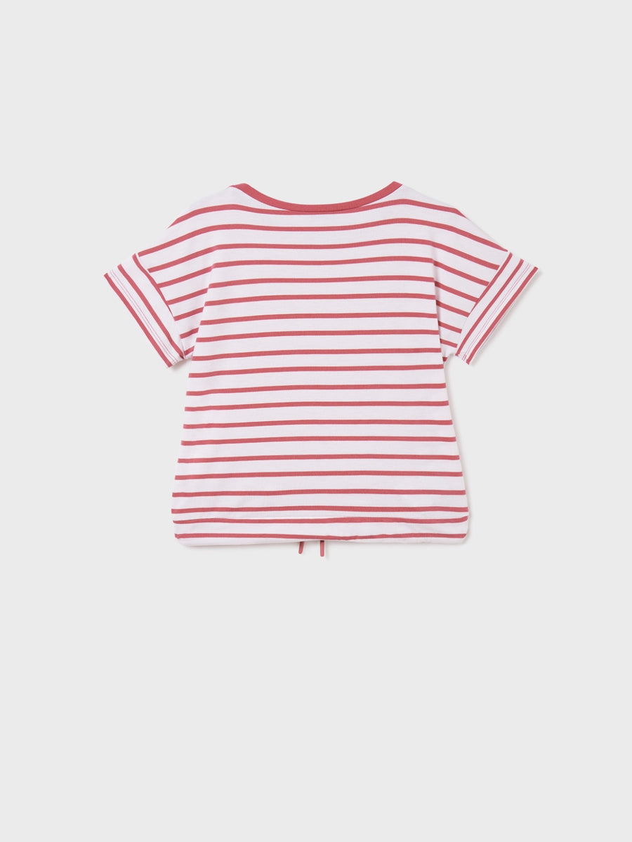 Camiseta riscas Rosa claro (Rosa Bébé)  para Menina - Mayoral