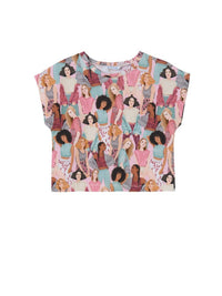 Camiseta estampada Rosa claro (Rosa Bébé)  para Menina - Mayoral
