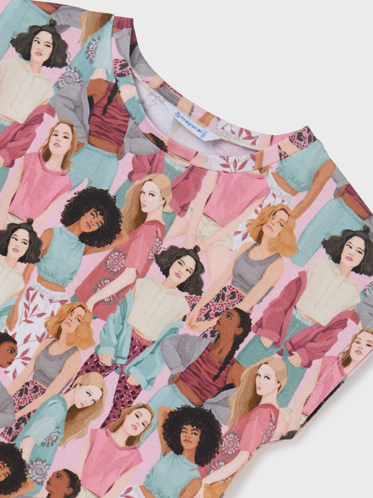 Camiseta estampada Rosa claro (Rosa Bébé)  para Menina - Mayoral