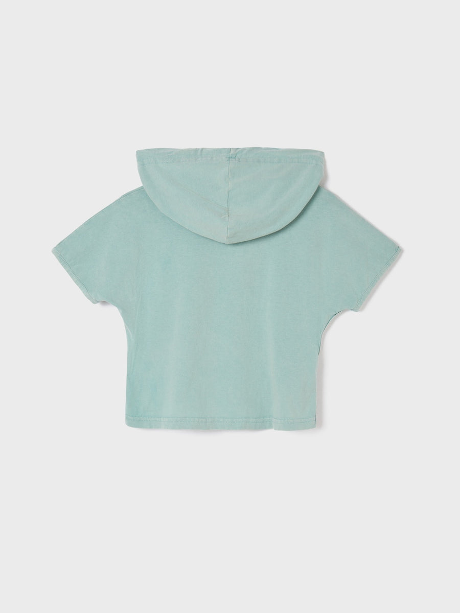 T-shirt carapuço Verde água (Verde Água)  para Menina - Mayoral