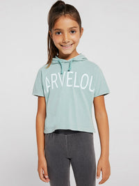 T-shirt carapuço Verde água (Verde Água)  para Menina - Mayoral