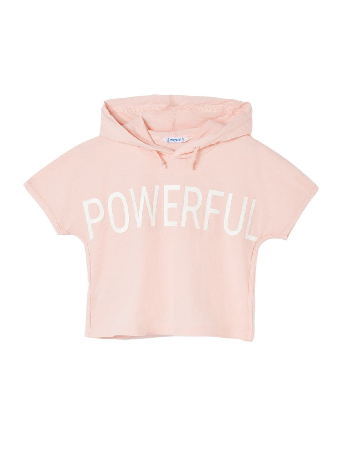 T-shirt carapuço Nude (Rosa Bébé)  para Menina - Mayoral