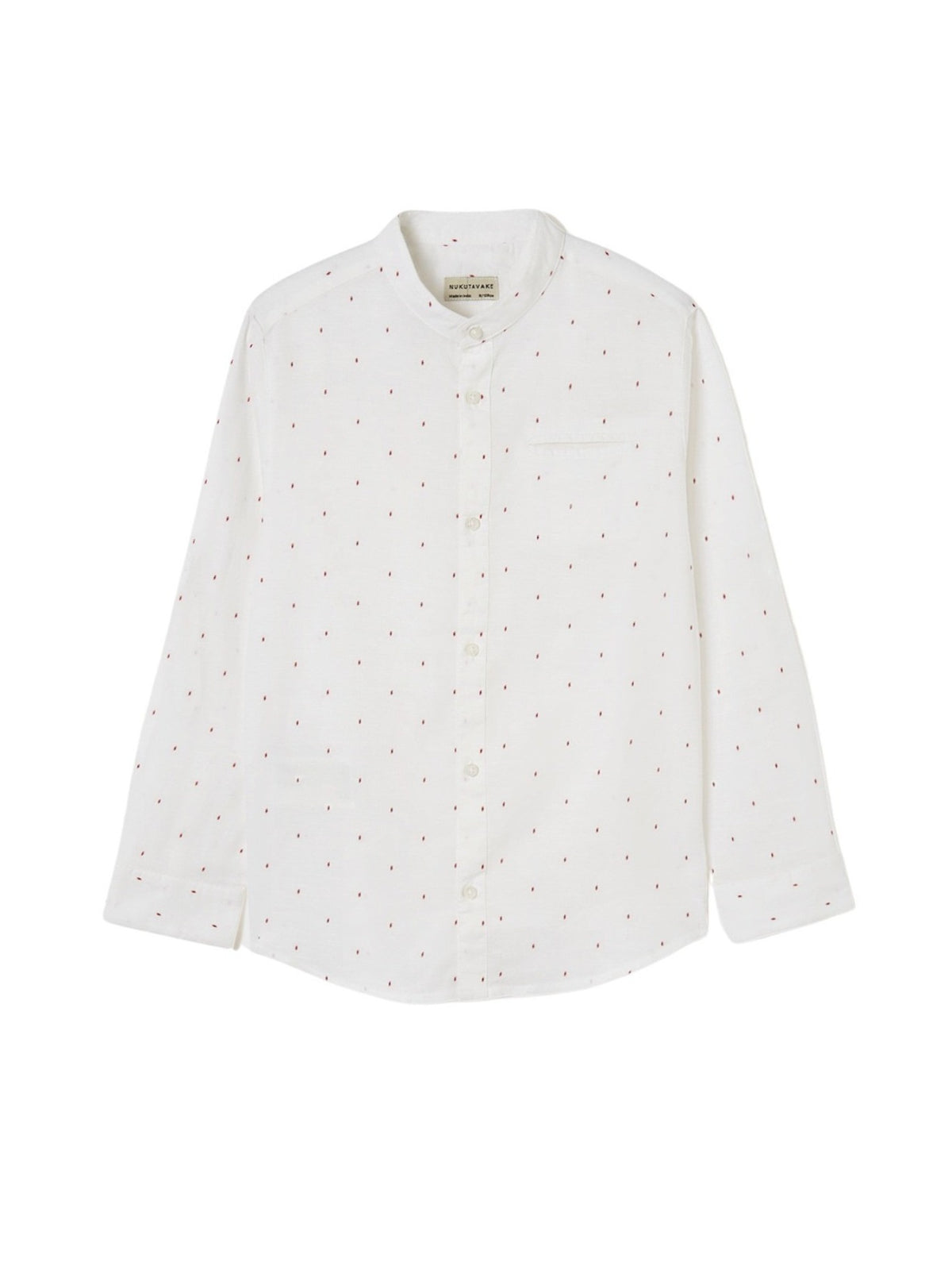 Camisa m/comp. gola padre lin Branco (Branco)  para Menino - Mayoral