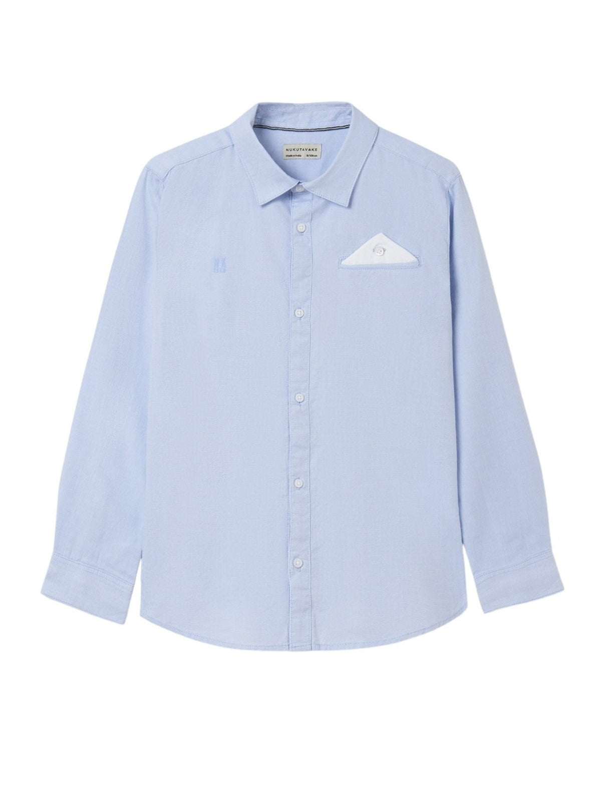 Camisa m/comp. smart Celeste (Celeste)  para Menino - Mayoral