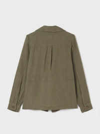 Sobrecamisa linho Alga (Verde Tropa)  para Menina - Mayoral