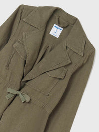 Sobrecamisa linho Alga (Verde Tropa)  para Menina - Mayoral