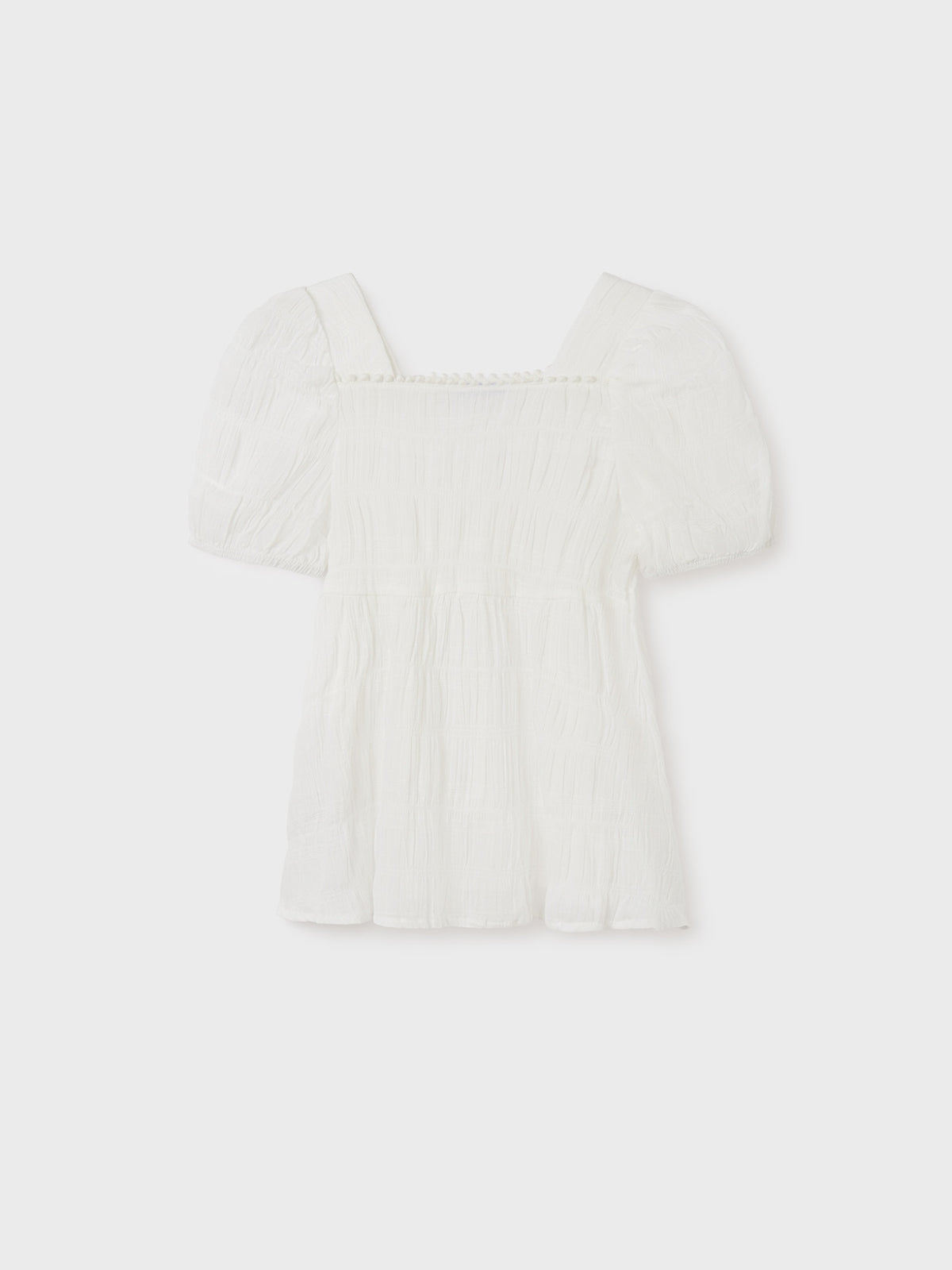 Tunica voile estruturada Crú (Creme / Pérola)  para Menina - Mayoral