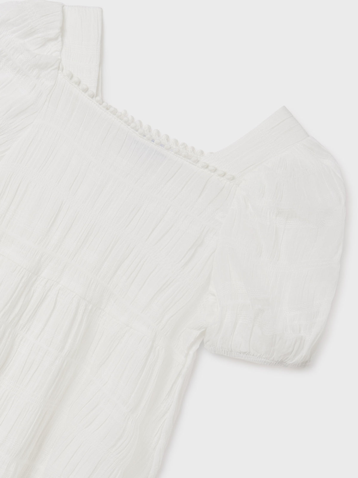 Tunica voile estruturada Crú (Creme / Pérola)  para Menina - Mayoral