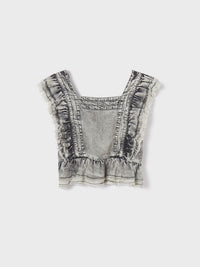 Túnica folhos Cinza (Cinza)  para Menina - Mayoral