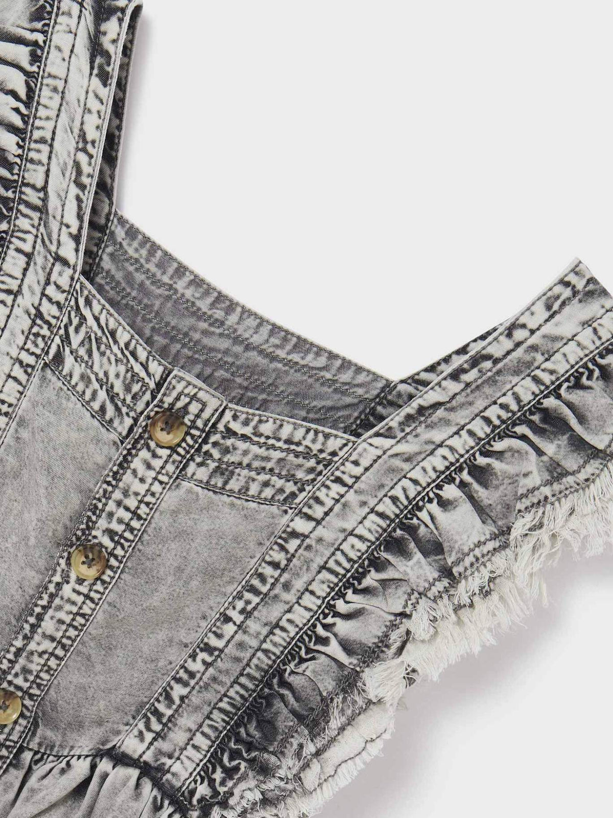 Túnica folhos Cinza (Cinza)  para Menina - Mayoral