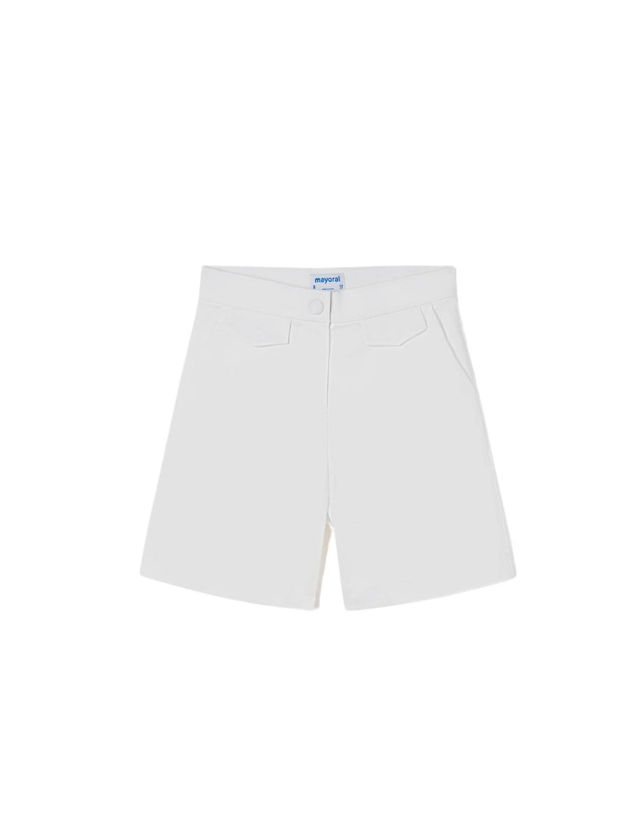 Calção saten Branco (Branco)  para Menina - Mayoral