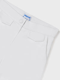 Calção saten Branco (Branco)  para Menina - Mayoral