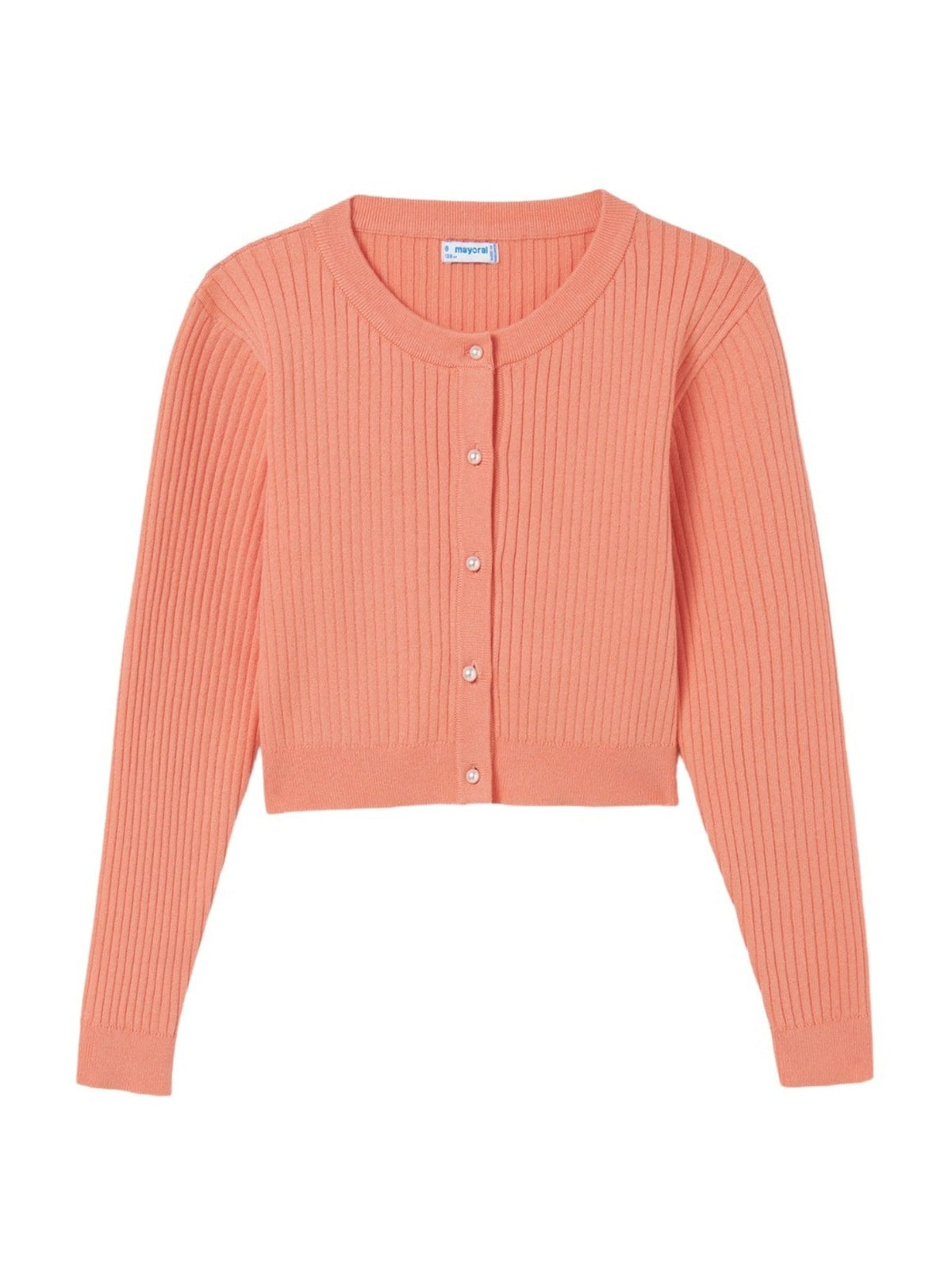 Casaco tricot Coral (Salmão)  para Menina - Mayoral