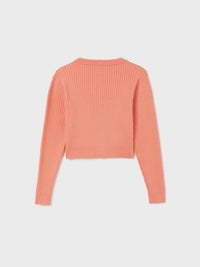 Casaco tricot Coral (Salmão)  para Menina - Mayoral