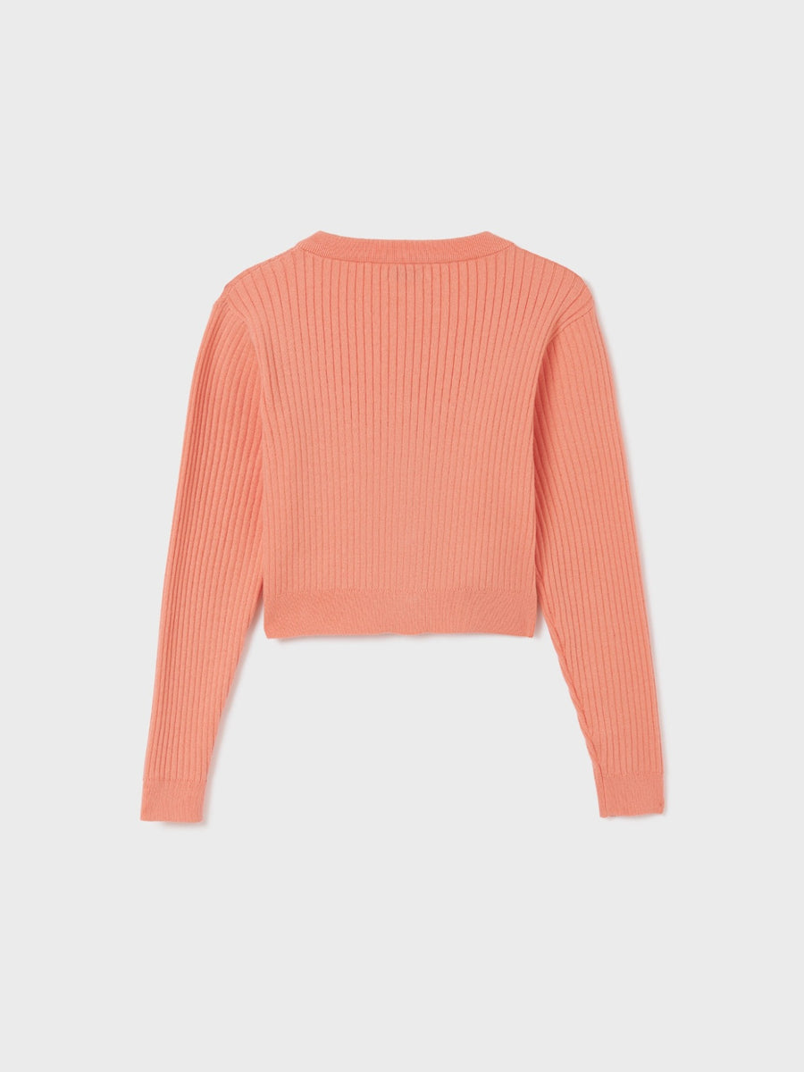 Casaco tricot Coral (Salmão)  para Menina - Mayoral