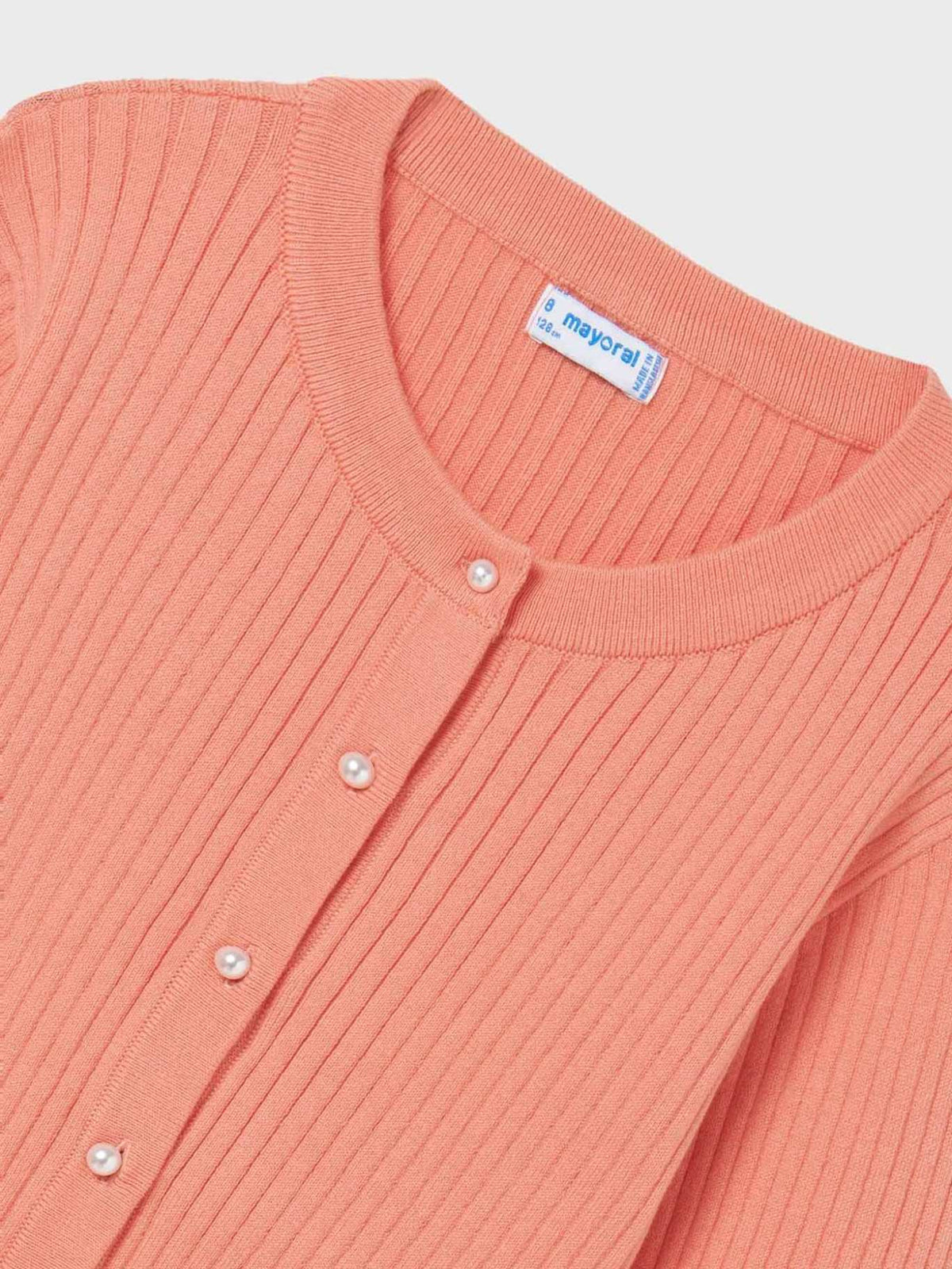 Casaco tricot Coral (Salmão)  para Menina - Mayoral