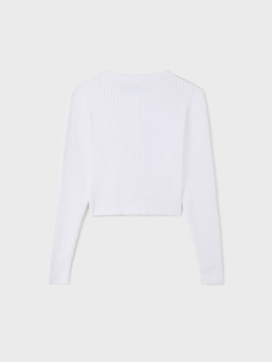 Casaco tricot Branco (Branco)  para Menina - Mayoral