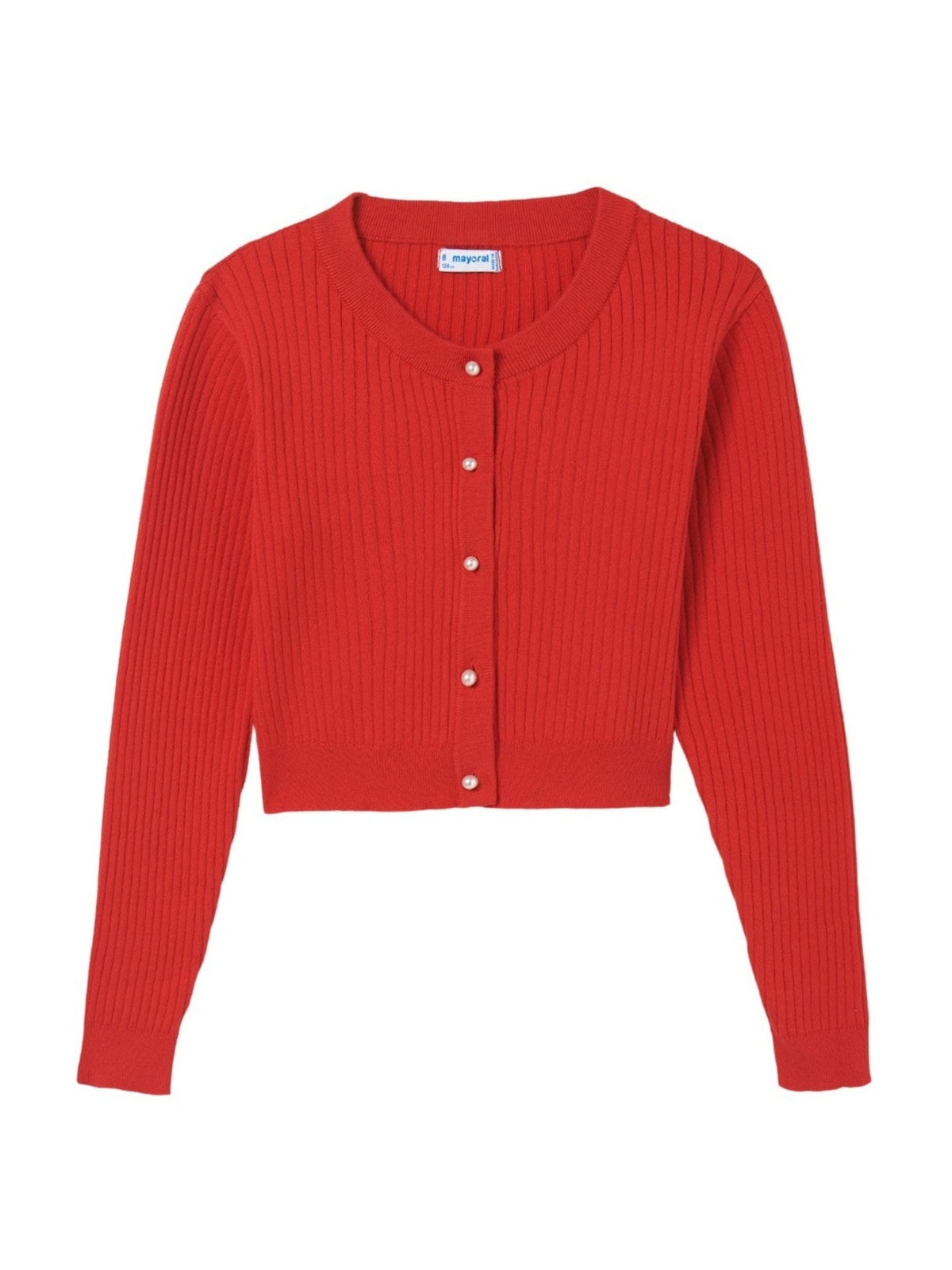 Casaco tricot Carmin (Vermelho)  para Menina - Mayoral