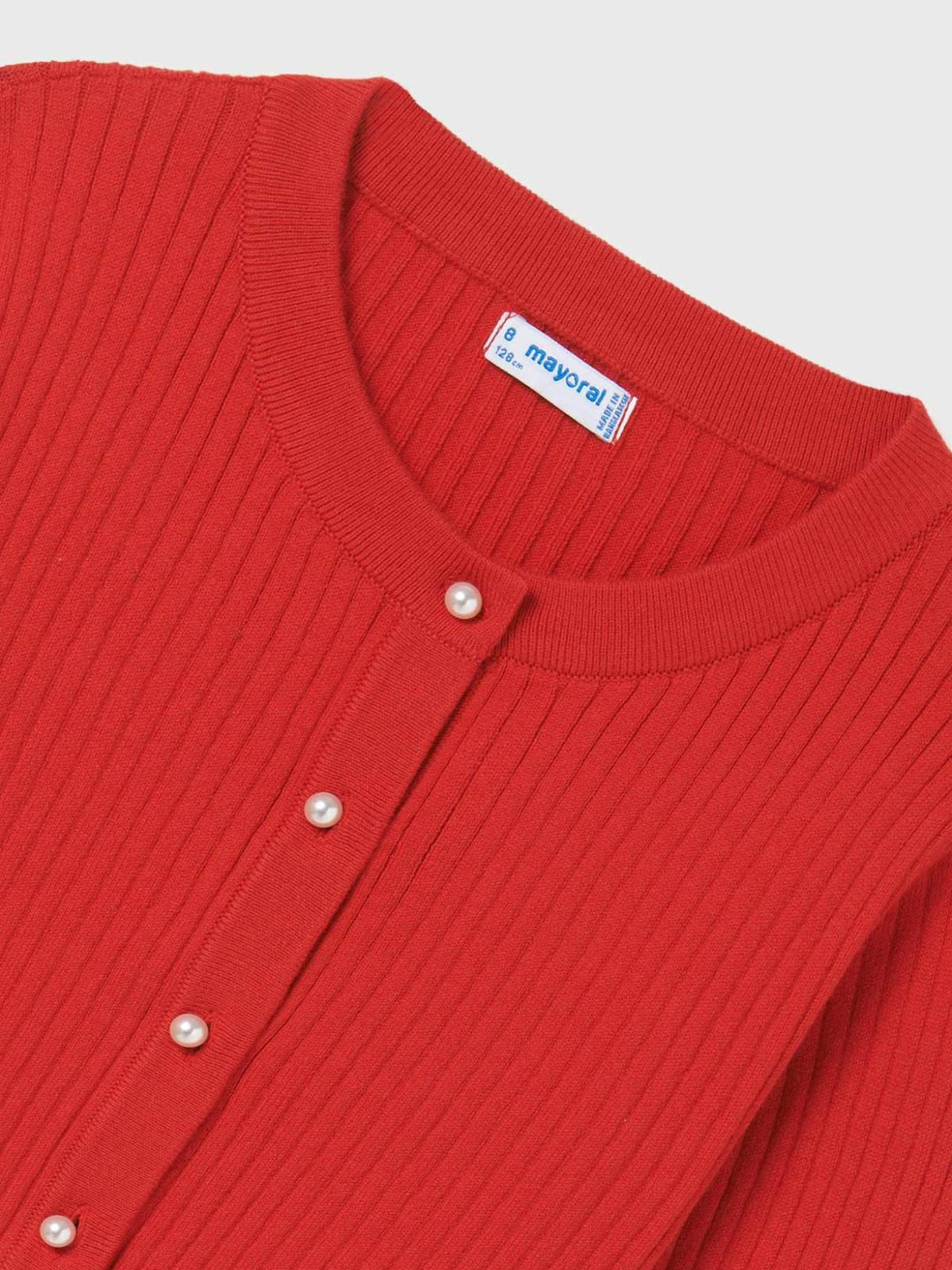 Casaco tricot Carmin (Vermelho)  para Menina - Mayoral