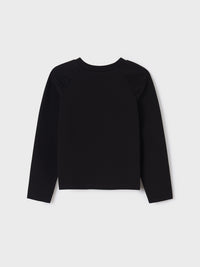 Sweat botões Preto (Preto)  para Menina - Mayoral